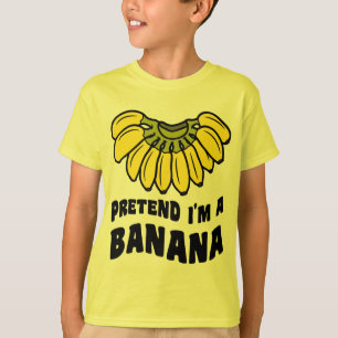 Påstå att jag är en banana lazy Halloween-kostym T Shirt