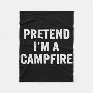 Påstå att jag är en Campfire Funny Halloween Costu Fleecefilt