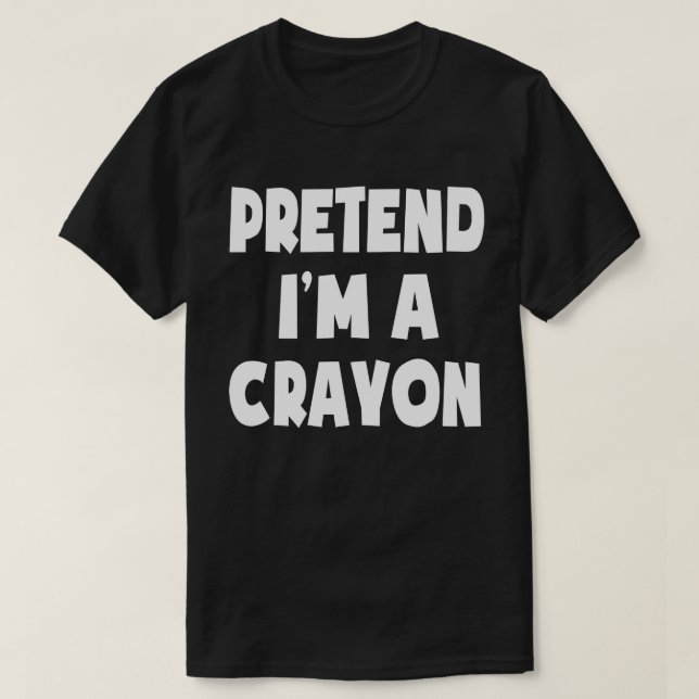 Påstå att jag är en Crayon-sluss lätt Halloween-ko T Shirt (Design framsida)