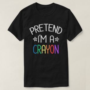 Påstå att jag är en Crayon-sluss lätt Halloween-ko T Shirt