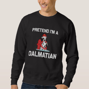 Påstå att jag är en Dalmatian Costume Halloween fe Lång Ärmad Tröja