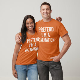 Påstå att jag är en Dalmatisk halloween Matching C T Shirt