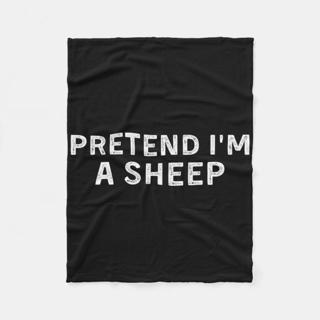 Påstå att jag är en fårskeppslampa Halloween Costu Fleecefilt (Framsidan)