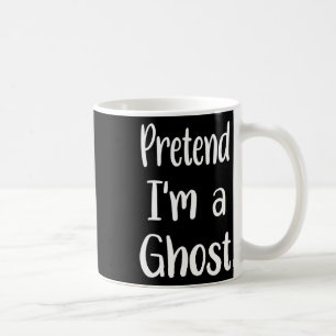 Påstå att jag är en Ghost Costume Halloween Lazy E Kaffemugg