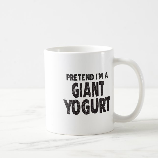 Påstå att jag är en giant Yogurt - Easy Halloween  Kaffemugg (Höger)