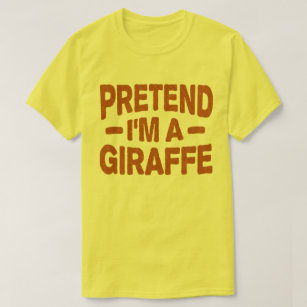 Påstå att jag är en Giraffe Easy Lazy Halloween Co T Shirt