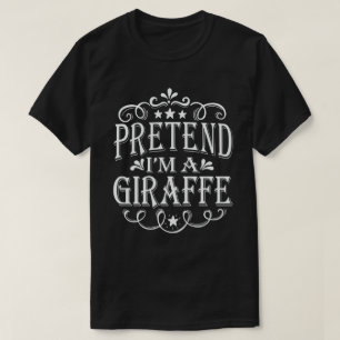 Påstå att jag är en Giraffe Easy Lazy Halloween Co T Shirt