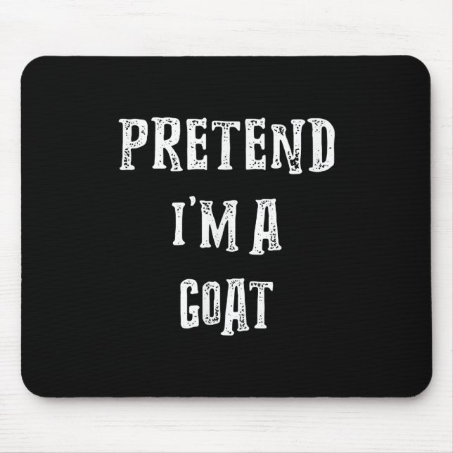 Påstå att jag är en goat Halloween Costume Musmatta (Framsidan)