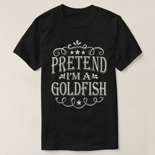 Påstå att jag är en Goldfish Easy Lazy Halloween C T Shirt (Design framsida)