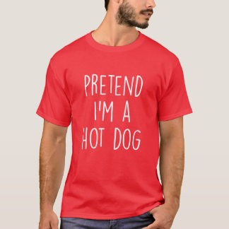 Påstå att jag är en Hett Hund Costume Funny Hallow T Shirt