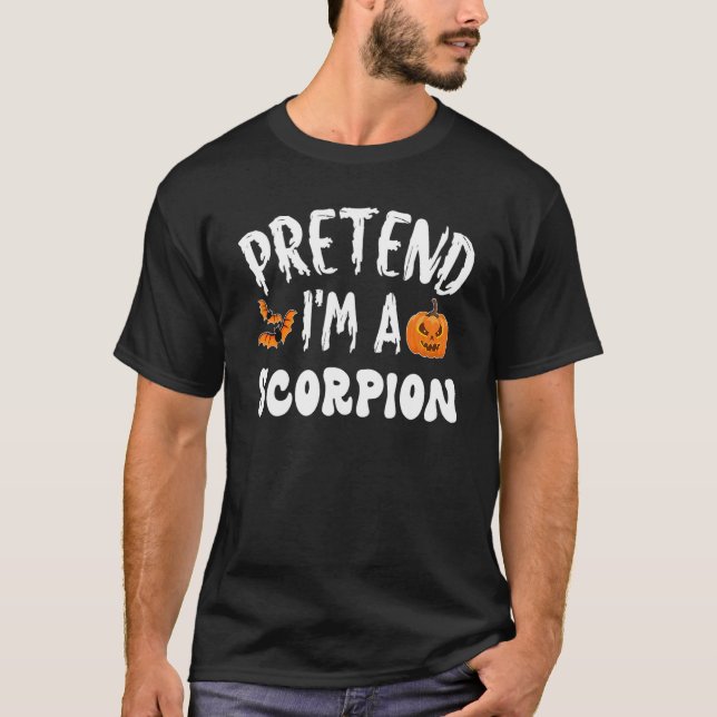 Påstå att jag är en korpion Halloween Costume Mana T Shirt (Framsida)