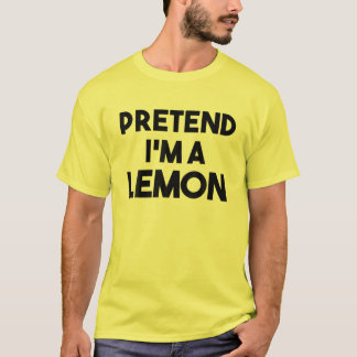 Påstå att jag är en Lemon Costume Lazy Funny Hallo T Shirt