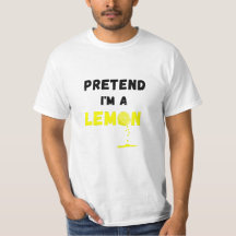 Påstå att jag är en Lemon Costume Lazy Funny