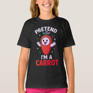 Påstå att jag är en morot Vegan Halloween-morotspö T Shirt