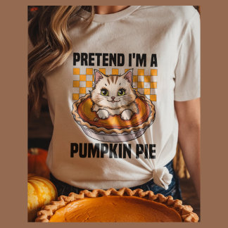 Påstå att jag är en pumkin paj lustig Halloween T Shirt