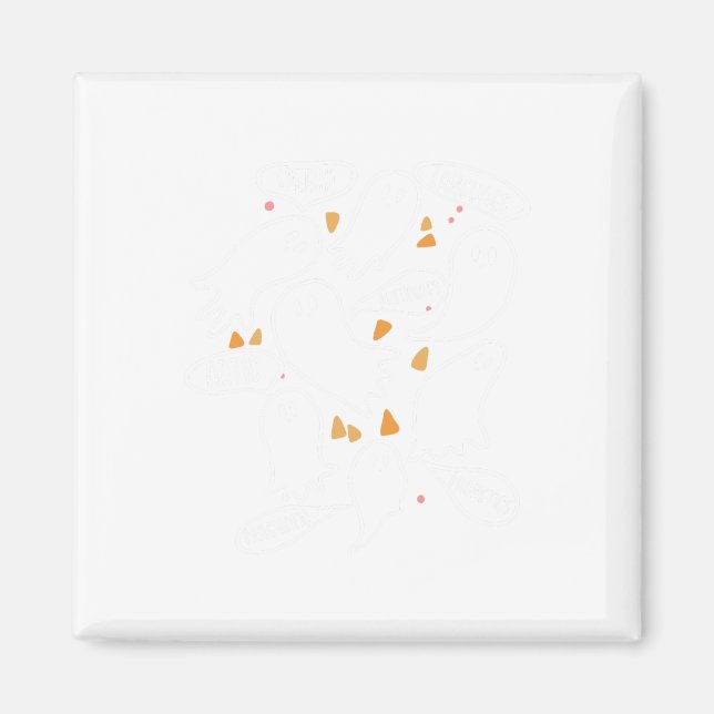 Påstå att jag är en scary Ghost Funny Halloween Co Magnet (Framsidan)