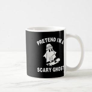Påstå att jag är en Scary Ghost Halloween Costume Kaffemugg