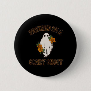 Påstå att jag är en Scary Ghost Halloween Costume Knapp