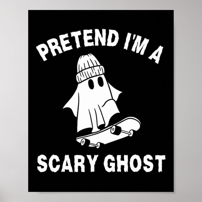 Påstå att jag är en Scary Ghost Halloween Costume  Poster (Framsidan)