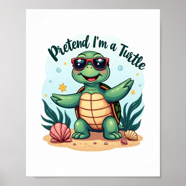 Påstå att jag är en sköldpadda Halloween fest... Poster (Framsidan)