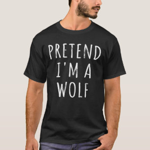 Påstå att jag är en Varg lat Halloween Costume Par T Shirt