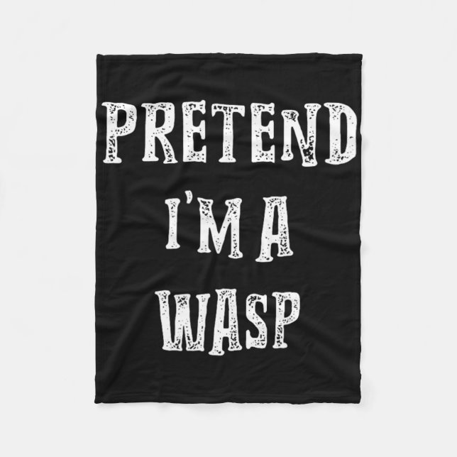 Påstå att jag är en Wasp Halloween Costume Par Mat Fleecefilt (Framsidan)