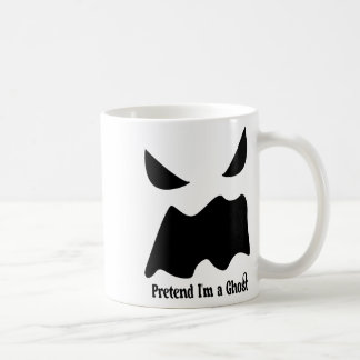 Påstå att jag är Ghost - Halloween Ghost Ansikte Kaffemugg