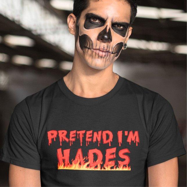 Påstå att jag är Hades Horror Creepy Halloween Cos T Shirt (Skapare uppladdad)