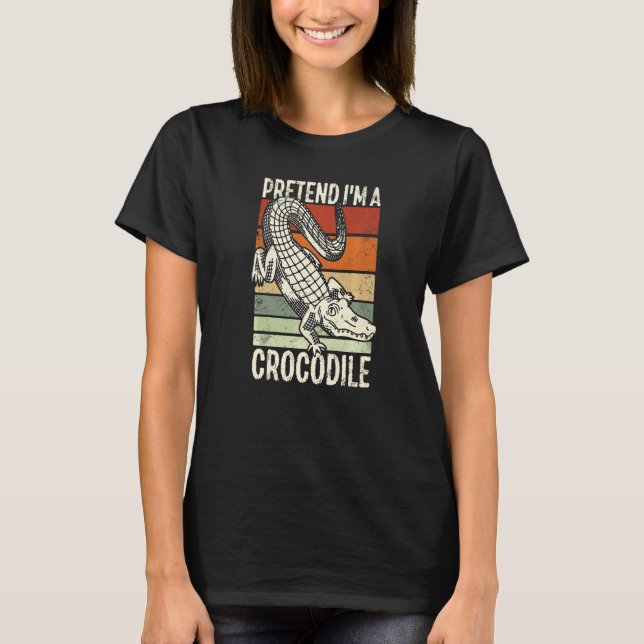 Påstå att jag är krokodilalligator t shirt (Framsida)