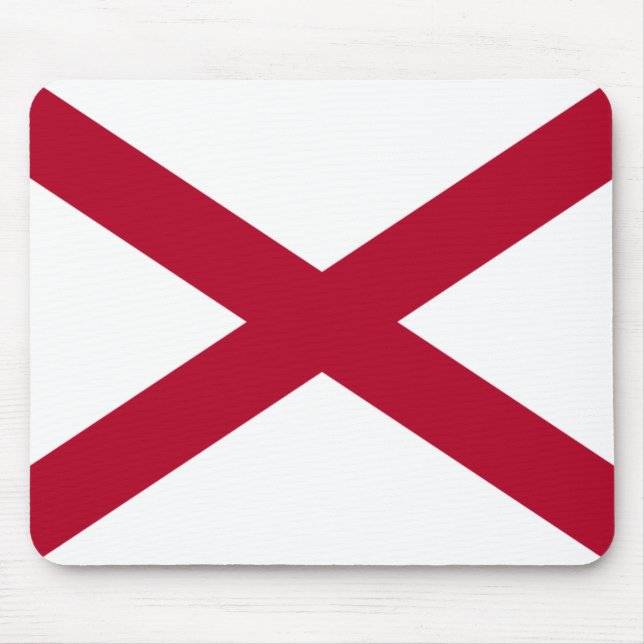Påstå av den Alabama flagga Musmatta (Framsidan)