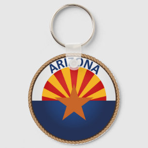 Påstå av den Arizona flagga förseglar Nyckelring