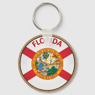 Påstå av den Florida flagga förseglar Nyckelring
