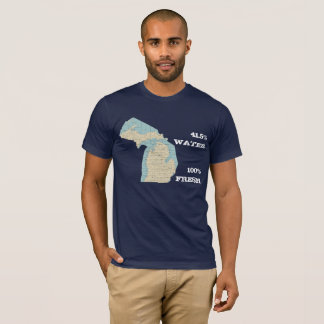 Påstå av den Michigan T-tröja - vatten 41,5% - Fre T Shirt