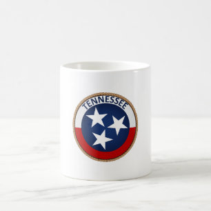 Påstå av den Tennessee flagga förseglar Kaffemugg