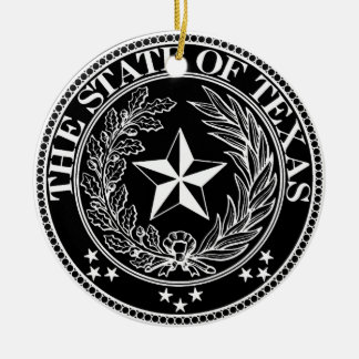 Påstå av den Texas prydnaden Julgransprydnad Keramik