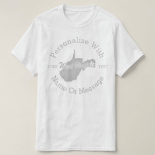 Påstå av den West Virginia PERSONLIGT-tröja T Shirt