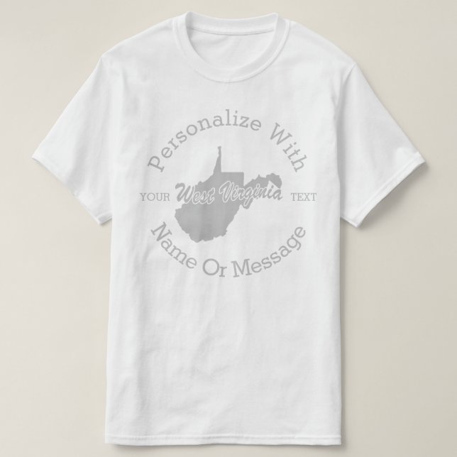 Påstå av den West Virginia PERSONLIGT-tröja T Shirt (Design framsida)