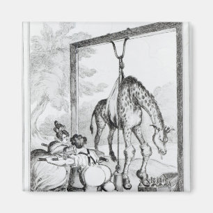 Påstå av giraffet, 1829 magnet
