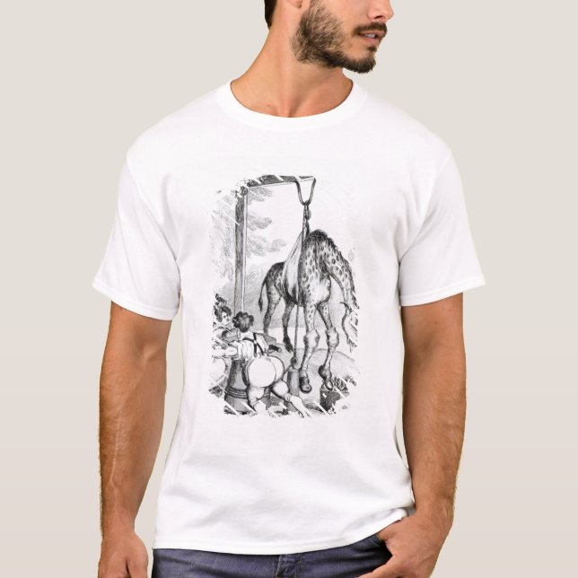 Påstå av giraffet, 1829 tee shirt (Framsida)