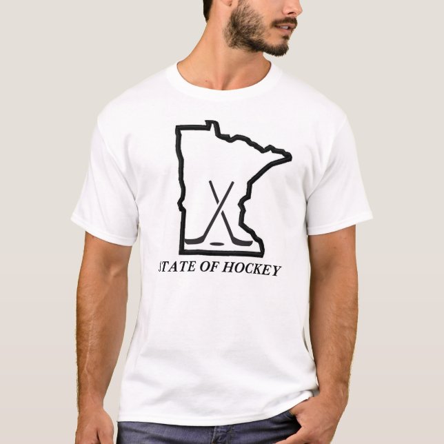 Påstå av hockey t-shirt (Framsida)