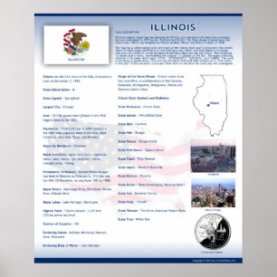 Påstå av Illinois, IL-affischer Poster