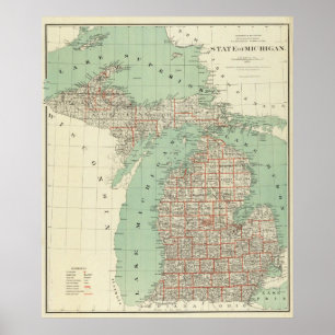 Påstå av Michigan Poster
