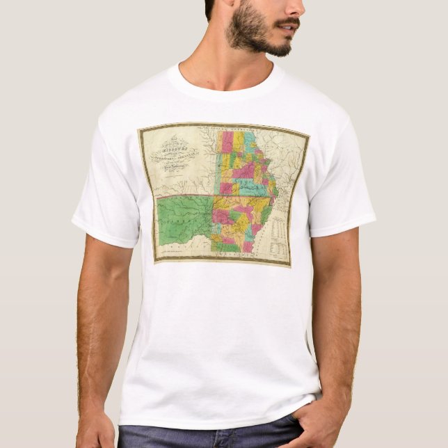 Påstå av Missouri och territoriet av Arkansas T-shirt (Framsida)