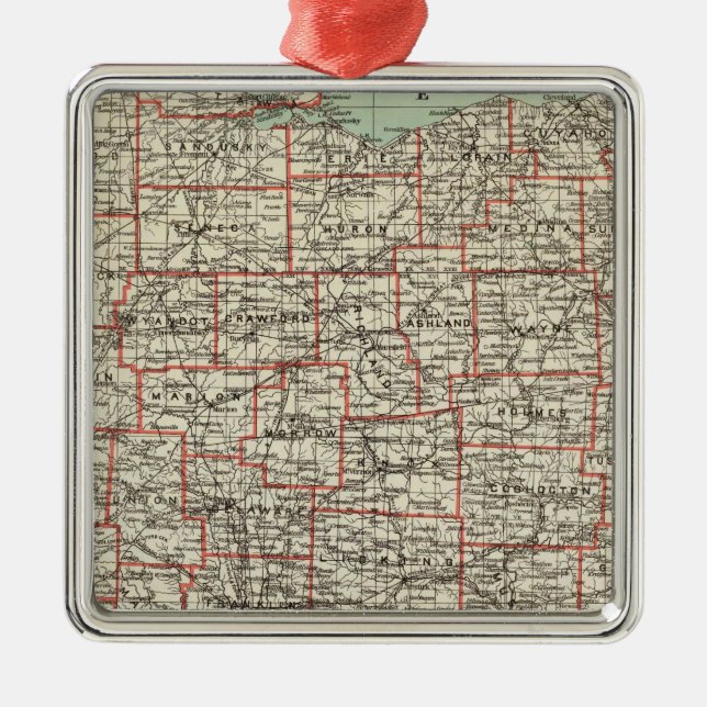 Påstå av Ohio Julgransprydnad Metall (Framsidan)