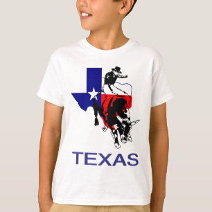 Påstå av ryttare för Texas Rodeotjur Tee Shirt
