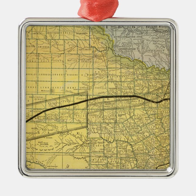 Påstå av Texas 2 Julgransprydnad Metall (Framsidan)