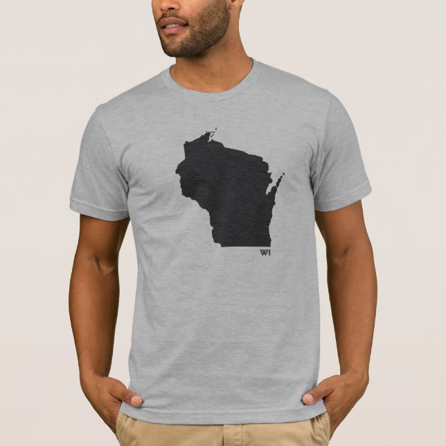 Påstå av Wisconsin T-shirt (Framsida)