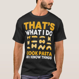 Pasta Chef djurrumskocka (hane), lustiga teddies T Shirt