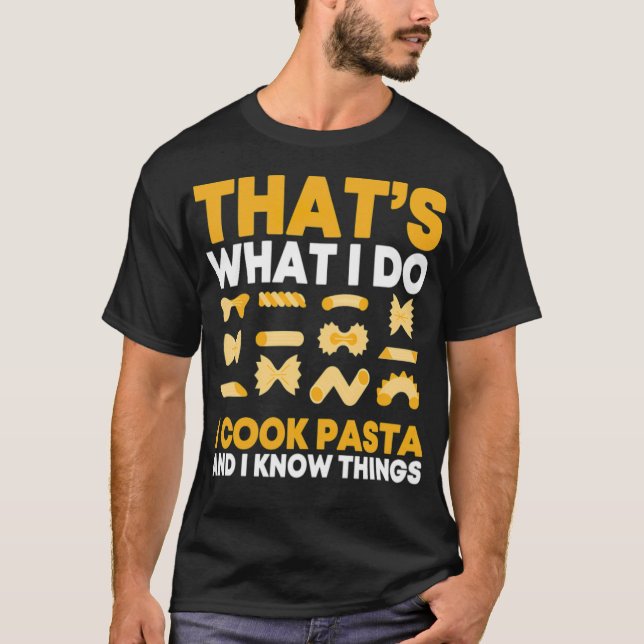 Pasta Chef djurrumskocka (hane), lustiga teddies T Shirt (Framsida)