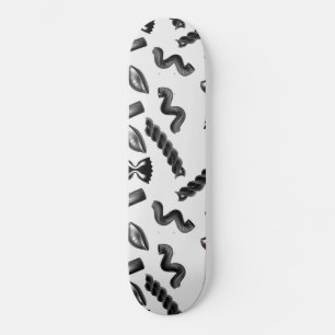 Pasta Diversity Grått Food Italien Älskare Foodi Mini Skateboard Bräda 18,5 Cm